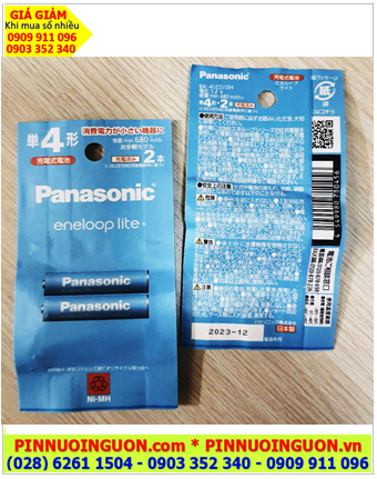 Panasonic EneloopLite BK-4LCD/2H Pin sạc 1.2v AAA680mAh thị trường Nội địa Nhật _chữ Nhật (Vỉ 2viên)